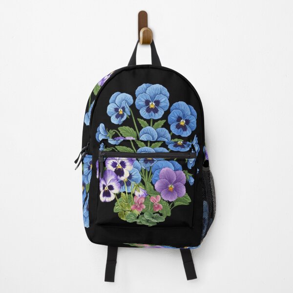 Item preview, Blue Purple Pansy Flowers Botanical Illustration designed and sold by WillandWent.