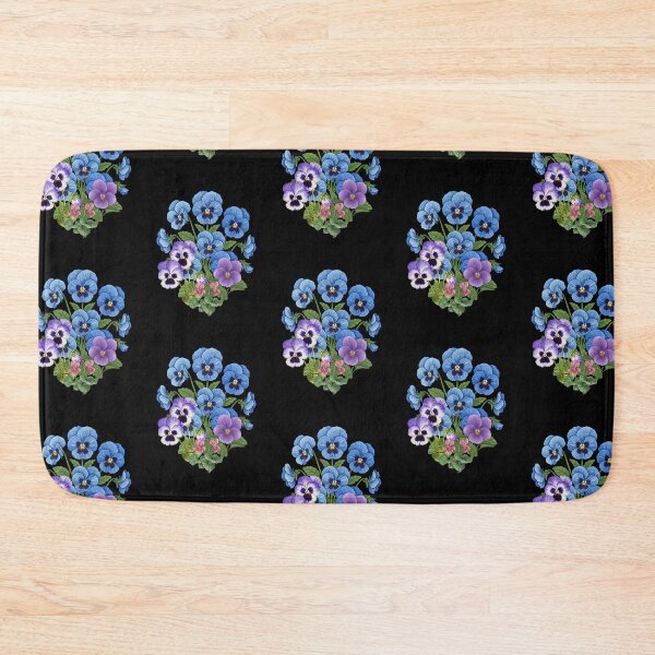 Item preview, Blue Purple Pansy Flowers Botanical Illustration designed and sold by WillandWent.