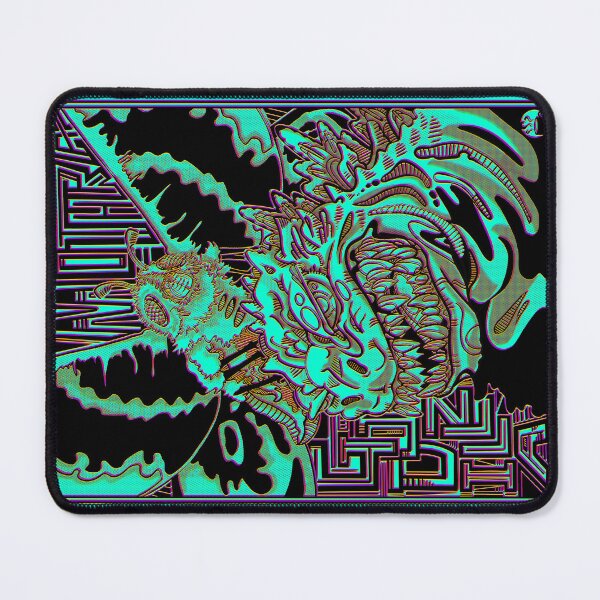 Item preview, Kaiju Dream Team in Neon Risograph Style Teal designed and sold by NonDecafArt.