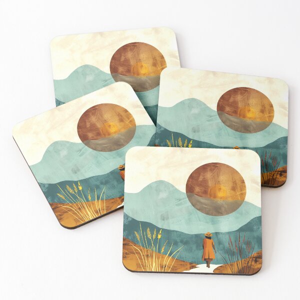 Item preview, Boho Zen-Inspired Asian Landscape Sunset Design Art designed and sold by DEC02.
