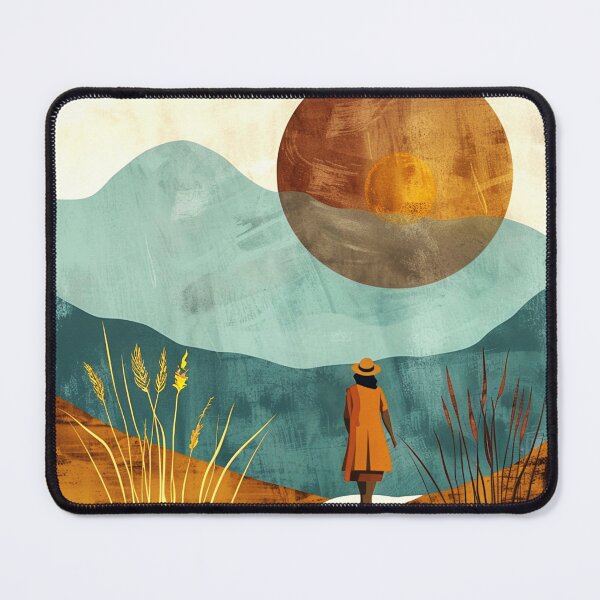 Item preview, Boho Zen-Inspired Asian Landscape Sunset Design Art designed and sold by DEC02.