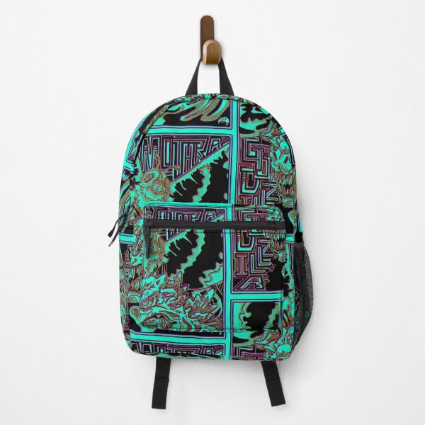 Item preview, Kaiju Dream Team in Neon Risograph Style Teal designed and sold by NonDecafArt.