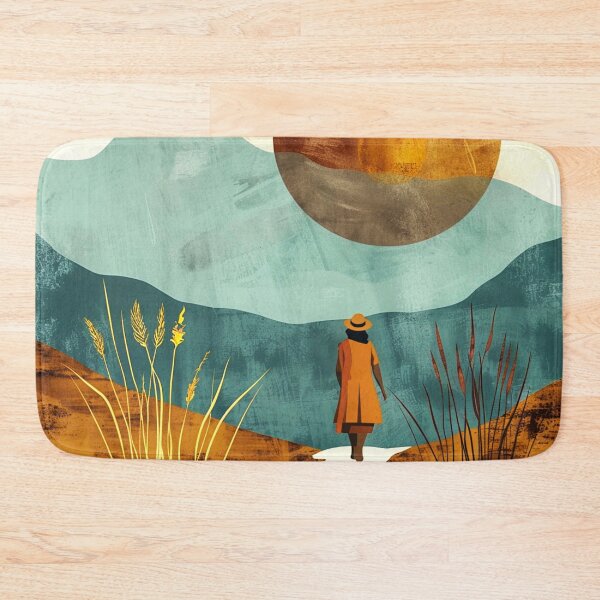 Item preview, Boho Zen-Inspired Asian Landscape Sunset Design Art designed and sold by DEC02.