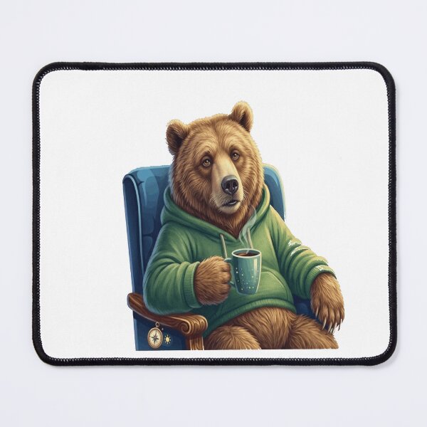 Item preview, Mentally Offline Aesthetic Bear designed and sold by Northern Glow Art.