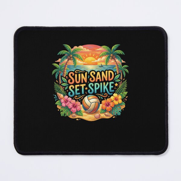Item preview, SUN SAND SET SPIKE Beach Volleyball Summer Fun designed and sold by snowry.