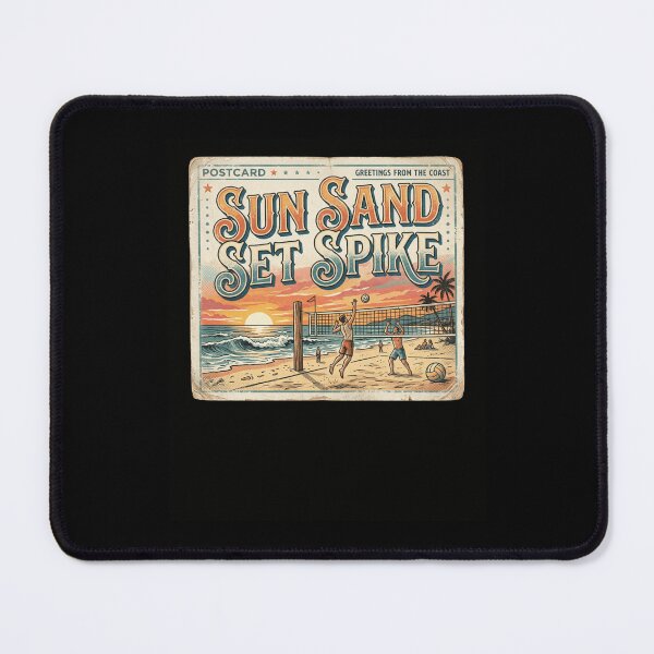 Item preview, SUN SAND SET SPIKE Vintage Beach Volleyball designed and sold by snowry.