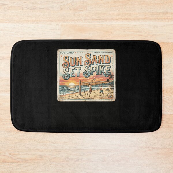 Item preview, SUN SAND SET SPIKE Vintage Beach Volleyball designed and sold by snowry.