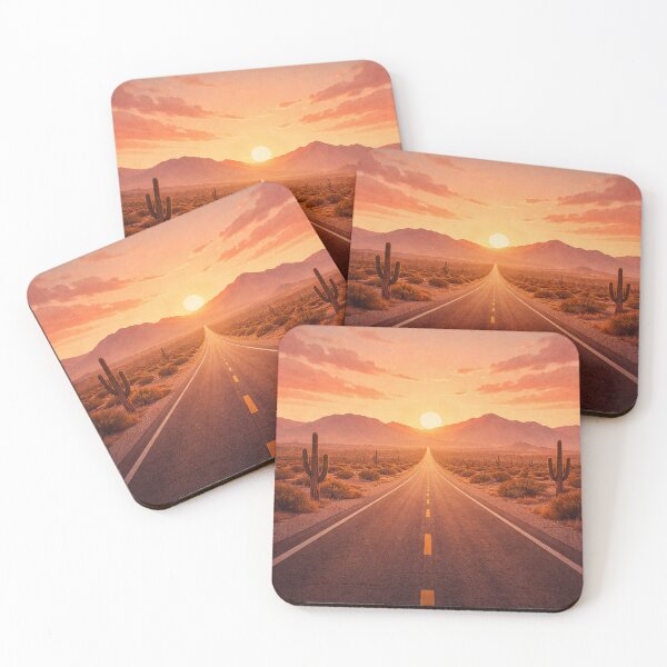 Item preview, Desert Highway Into Sunset designed and sold by Pixel Junkies Studio.