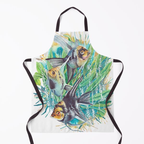 Item preview, Marble Koi Angelfish - Watercolor Painting designed and sold by The Art of Victoria Pfeiffer.