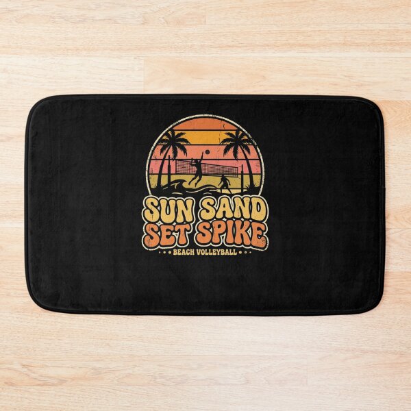 Item preview, SUN SAND SET SPIKE Beach Volleyball Retro designed and sold by snowry.