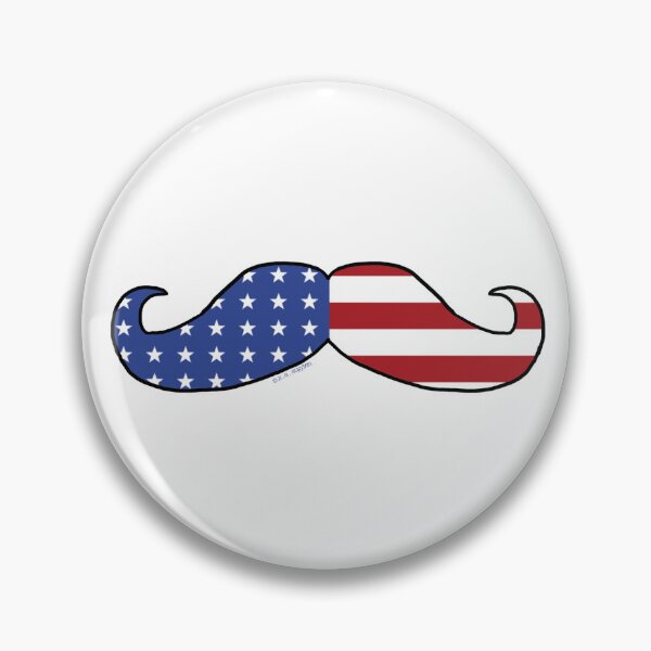Item preview, Patriotic Funny Mustache  designed and sold by ArtVixen.