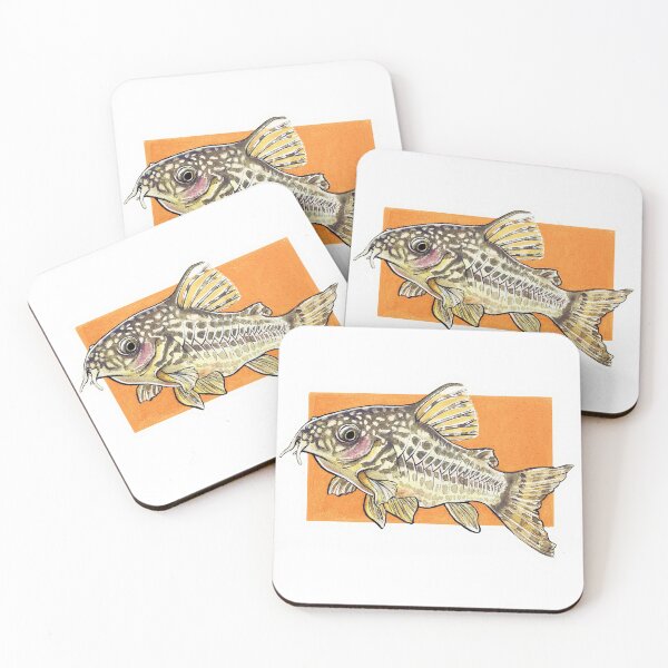 Item preview, Corydoras Sterbai - Watercolor Painting designed and sold by The Art of Victoria Pfeiffer.