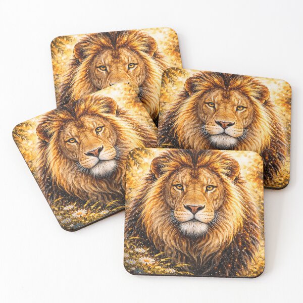 Item preview, Majestic Golden Lion Portrait designed and sold by Pixel Junkies Studio.