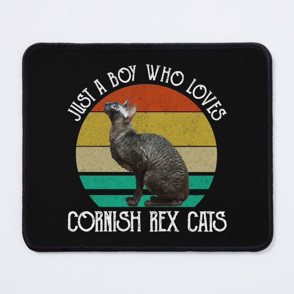 Item preview, Just A Boy Who Loves Cornish Rex Cats designed and sold by Cat Lady Designs.