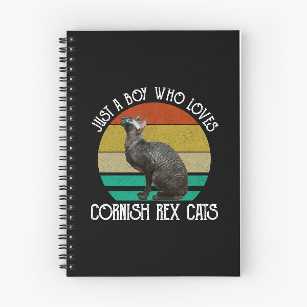 Artikelvorschau, Einfach ein Junge, der Cornish Rex Katzen liebt entworfen und verkauft von Cat Lady Designs.
