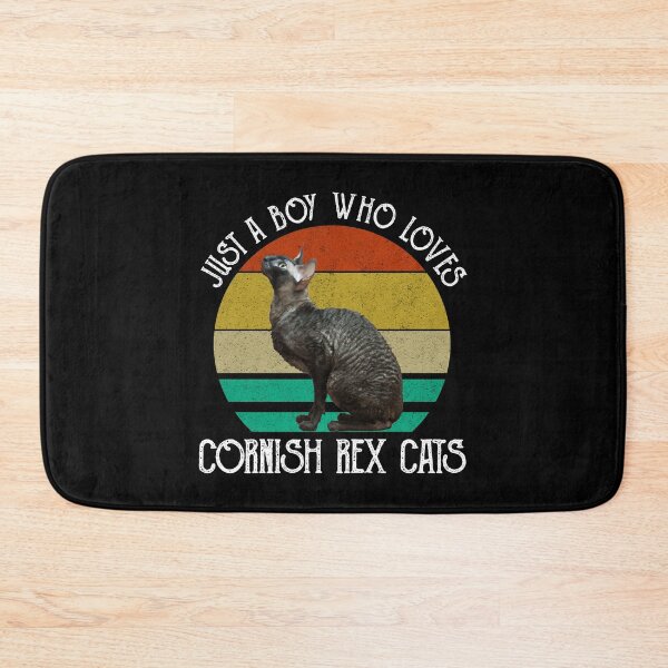 Item preview, Just A Boy Who Loves Cornish Rex Cats designed and sold by Cat Lady Designs.