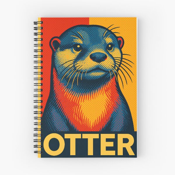 Item preview, Retro Pop Art Otter | Vibrant Cute Water Animal Illustration | Bold Playful Wildlife Aesthetic Design designed and sold by PaintedPixels01.