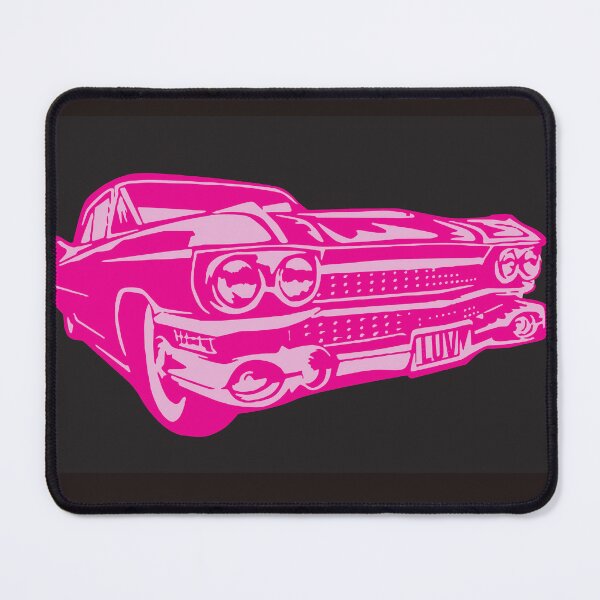 Item preview, Pink Cadillac on Black Background designed and sold by PIXEL POP DESIGNS - Beyond the Norm!.