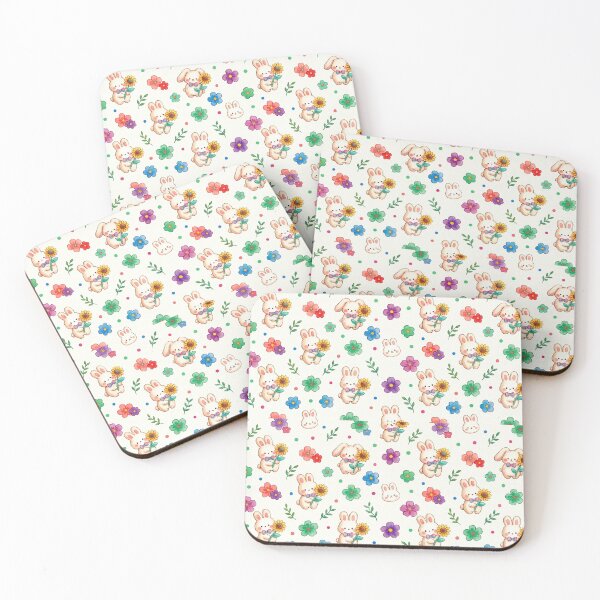 Item preview, Rabbit with Flowers  designed and sold by Gee Files and Prints.