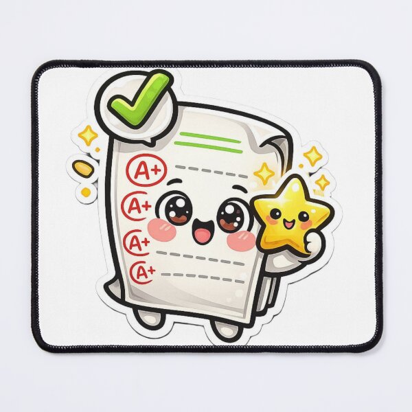 Item preview, Cute Kawaii A Plus Exam Paper Happy Star Sticker designed and sold by Hafcishop.