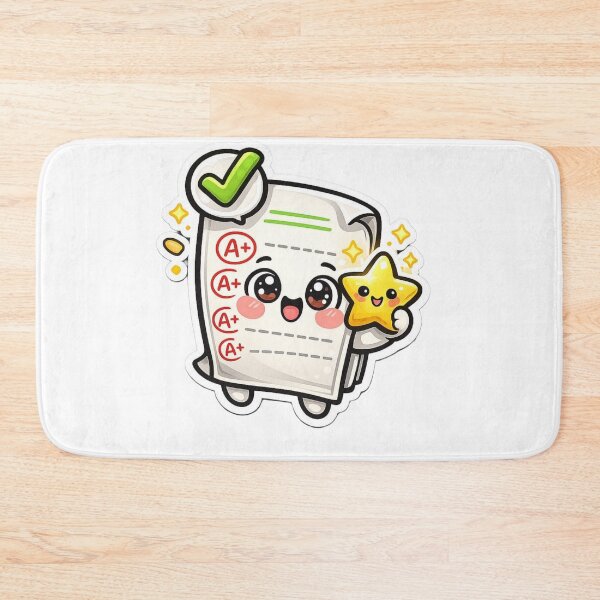 Item preview, Cute Kawaii A Plus Exam Paper Happy Star Sticker designed and sold by Hafcishop.