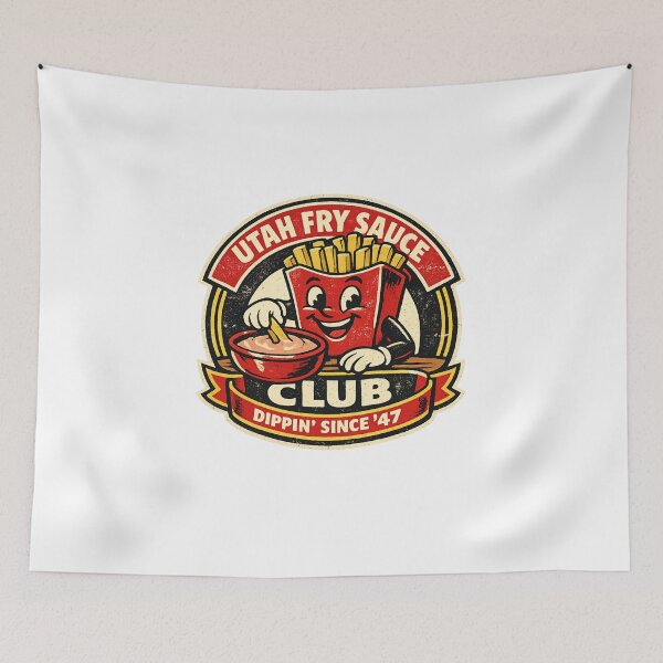 Item preview, Utah Fry Sauce Club Retro Mascot designed and sold by Dresut.