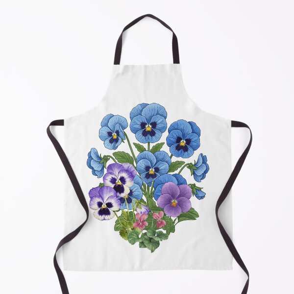 Item preview, Cottagecore Blue Purple Pansy Flower Bouquet designed and sold by WillandWent.