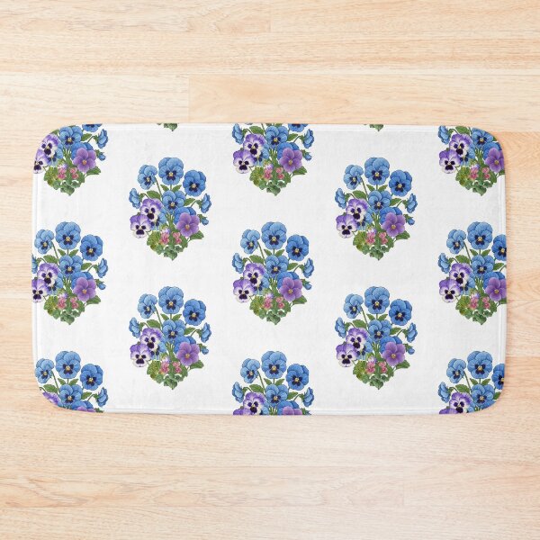 Item preview, Cottagecore Blue Purple Pansy Flower Bouquet designed and sold by WillandWent.
