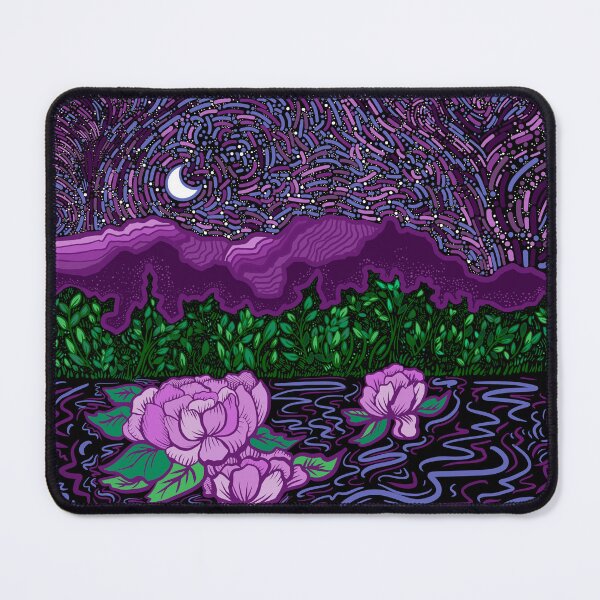 Item preview, Star Gazer mountain lake landscape drawing designed and sold by Art of Camping Now.