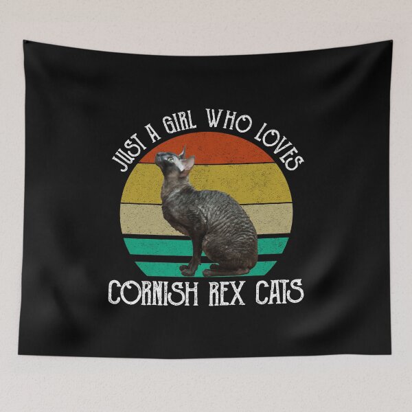 Item preview, Just A Girl Who Loves Cornish Rex Cats designed and sold by Cat Lady Designs.