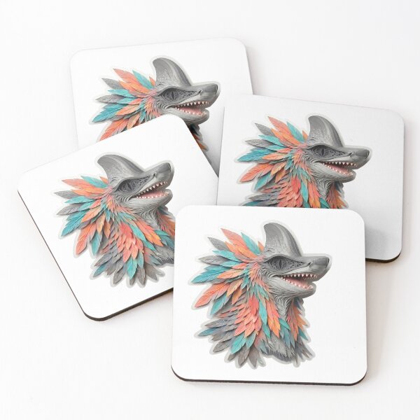 Item preview, Hybrid Predator Creature – Colorful Papercut Layered Art designed and sold by TwistedAgain.