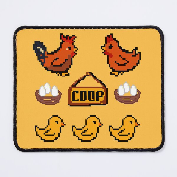 Item preview, Pixel Art Chicken Family Sticker Sheet - Stardew-Inspired Farm Decals designed and sold by mume studio.