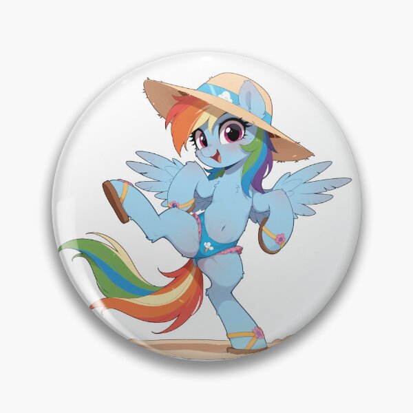 Item preview, Beach Pony Rainbow Dash designed and sold by CeluniaMoon's Art - Cute Furry, Anime, and More! .