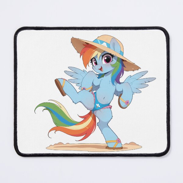 Item preview, Beach Pony Rainbow Dash designed and sold by CeluniaMoon's Art - Cute Furry, Anime, and More! .