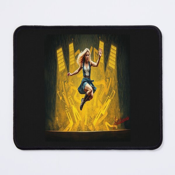 Item preview, Amy Taylor Explosive Punk Jump Golden Lights designed and sold by Artisticanvas.
