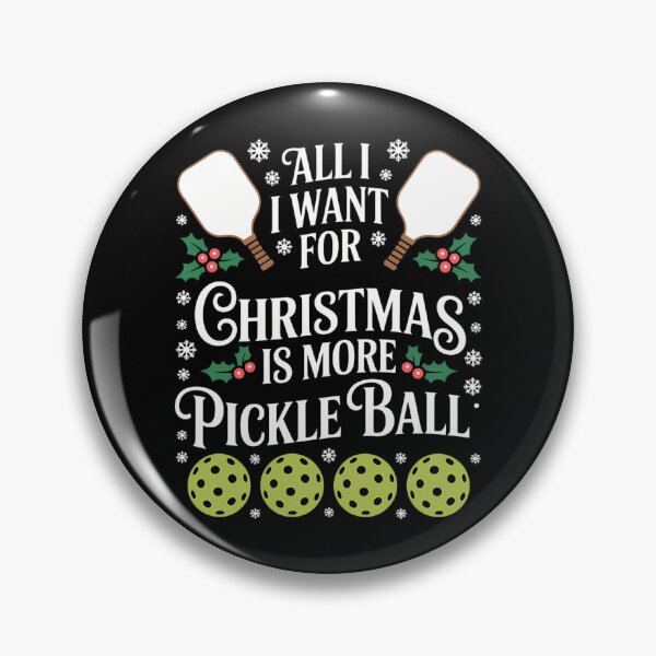 Artikelvorschau, Mehr Pickleball-Weihnachts-Pickleball-Spieler entworfen und verkauft von PunkNation-Arts.