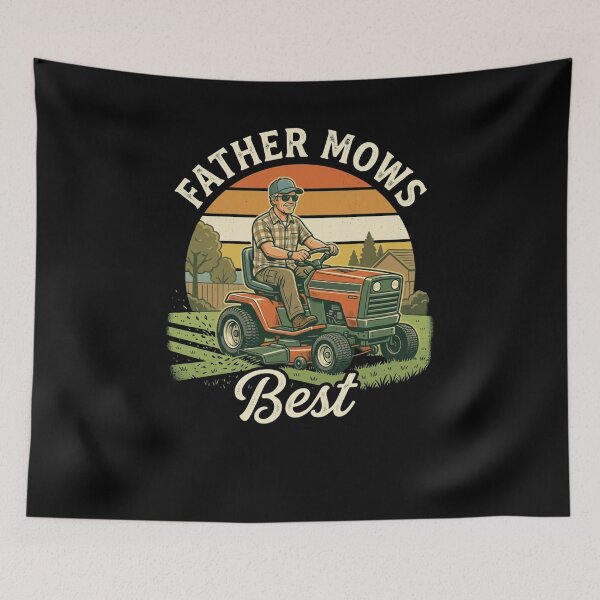 Item preview, FATHER MOWS BEST Riding Lawnmower Dad designed and sold by snowry.