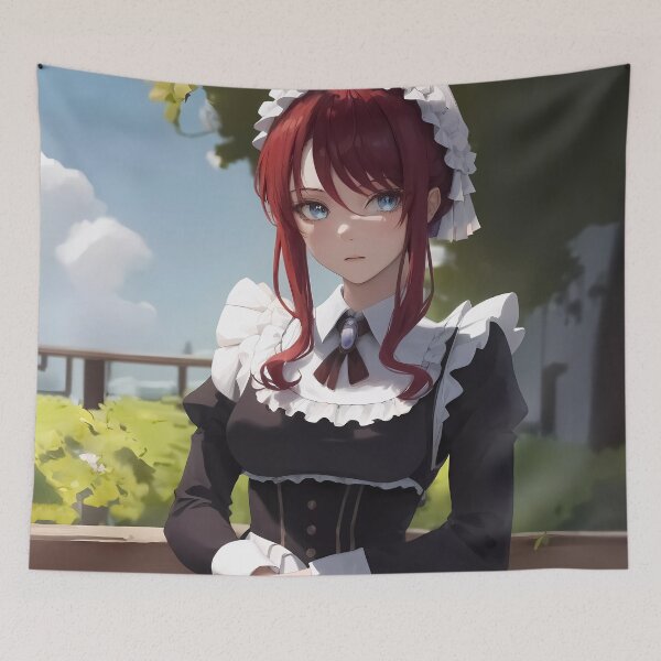 Item preview, Tilty Claret Garden View Maid Tenten Kakumei Anime Girl designed and sold by Spraykart.