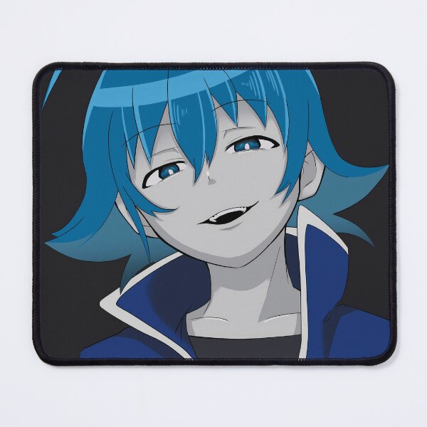 Item preview, Iruma Suzuki Iruma Kun Dark Smile Blue Shadow Portrait designed and sold by Spraykart.
