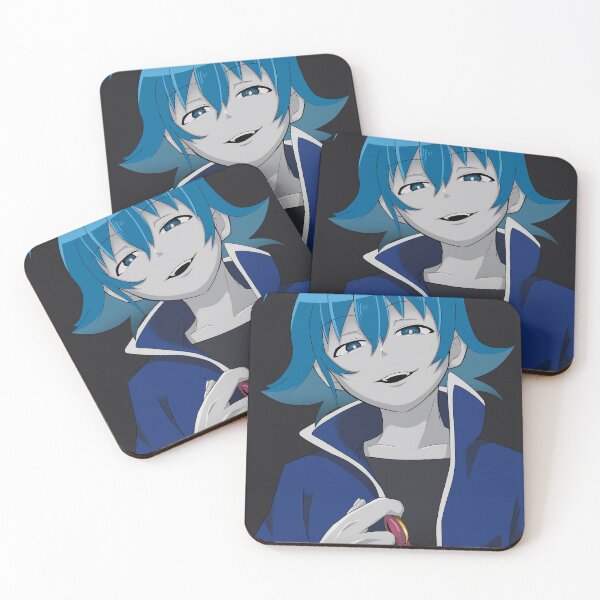 Item preview, Iruma Suzuki Iruma Kun Dark Smile Blue Shadow Portrait designed and sold by Spraykart.
