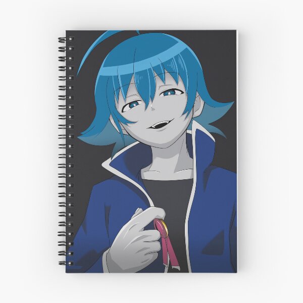 Item preview, Iruma Suzuki Iruma Kun Dark Smile Blue Shadow Portrait designed and sold by Spraykart.