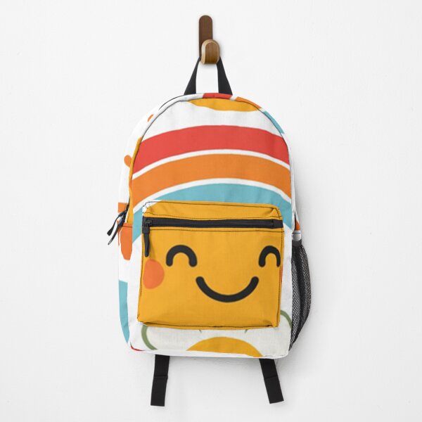 Item preview, Happy Smiling Sun Rainbow and Flowers Summer Garden designed and sold by Owcomm.