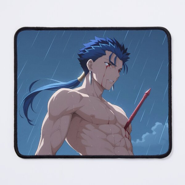 Item preview, Lancer Fate Stay Night Stoic Rain Profile Blue Sky designed and sold by Spraykart.