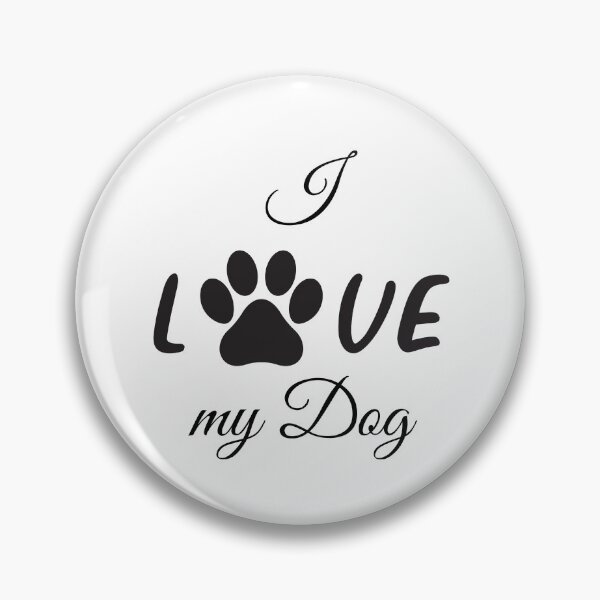 Item preview, I Love my Dog with Pawprint designed and sold by jeweleddesigns.