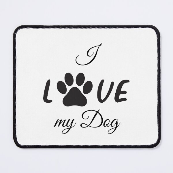 Item preview, I Love my Dog with Pawprint designed and sold by jeweleddesigns.