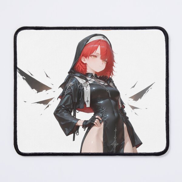 Item preview, Prelude Exusiai Arknights Angel Girl Black Outfit Halo Light designed and sold by Spraykart.