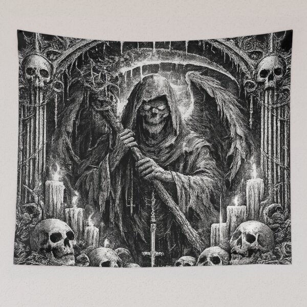 Item preview, Gothic Grim Reaper Ornate Frame designed and sold by Vhurkys.
