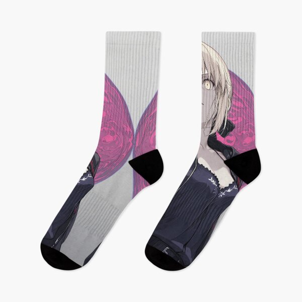 Item preview, Saber Alter Fate Stay Night Pink Moon Portrait designed and sold by Spraykart.