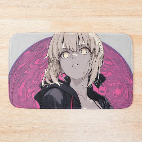 Item preview, Saber Alter Fate Stay Night Pink Moon Portrait designed and sold by Spraykart.