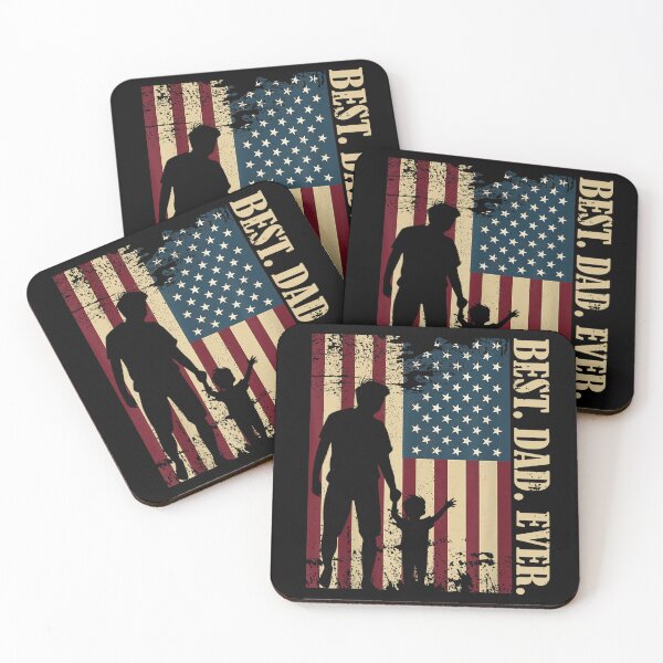 Item preview, best dad ever us american flag father's day men tee designed and sold by CAnastazyshop.